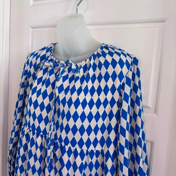 Dokotoo V Neck Bohemian Lined Maxi Dress Size Large NWT - Picture 3 of 6